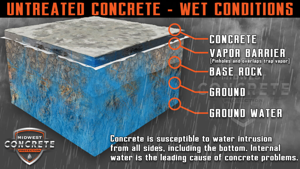 Untreated Concrete - Wet Conditions